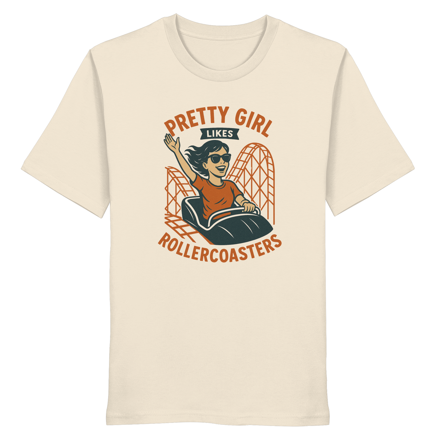 Girl likes Rollercoasters - Shirt