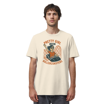 Girl likes Rollercoasters - Shirt