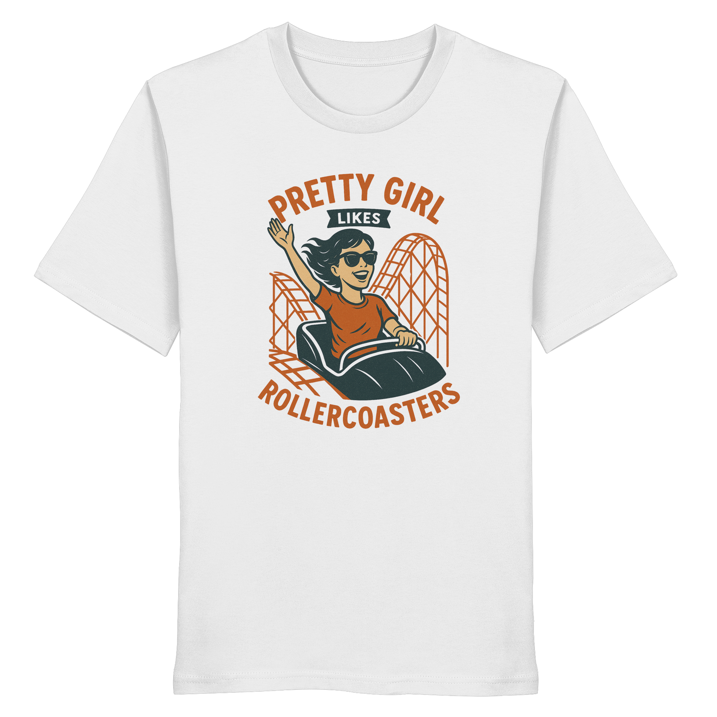 Girl likes Rollercoasters - Shirt